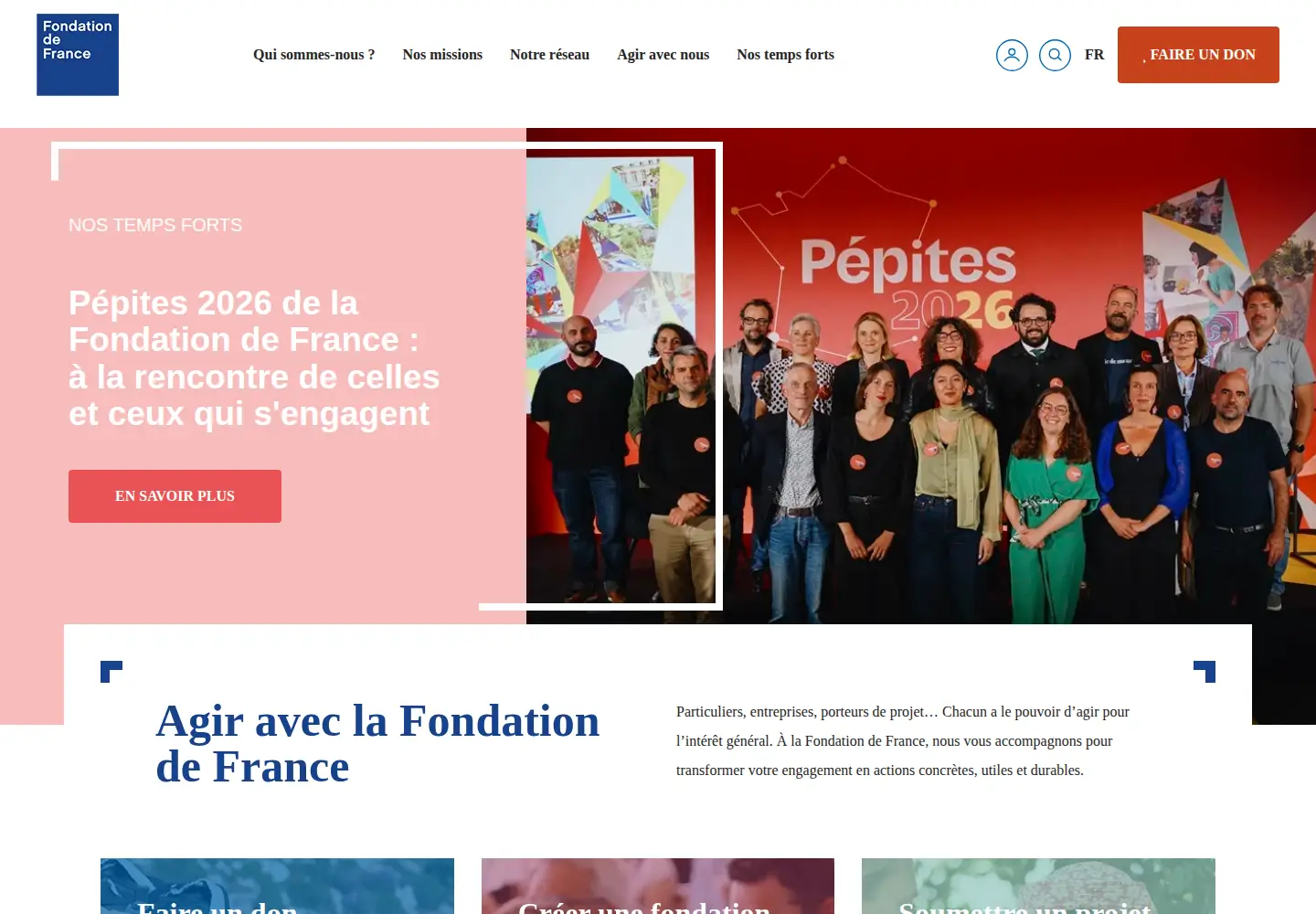 Screenshot of fondationdefrance.org