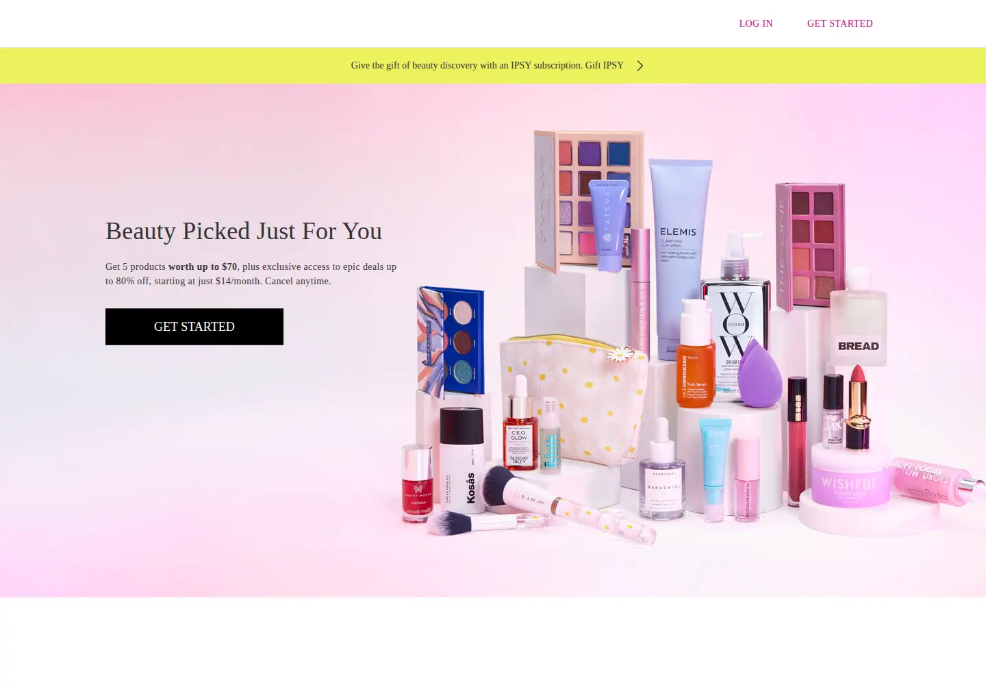 Screenshot of ipsy.com