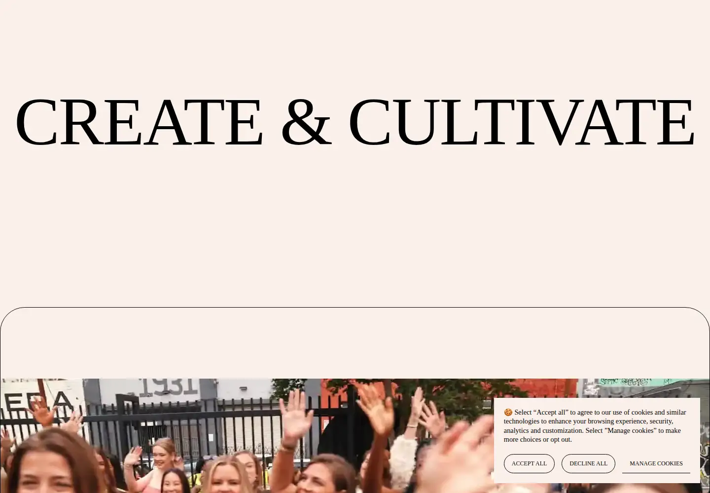 Screenshot of createcultivate.com