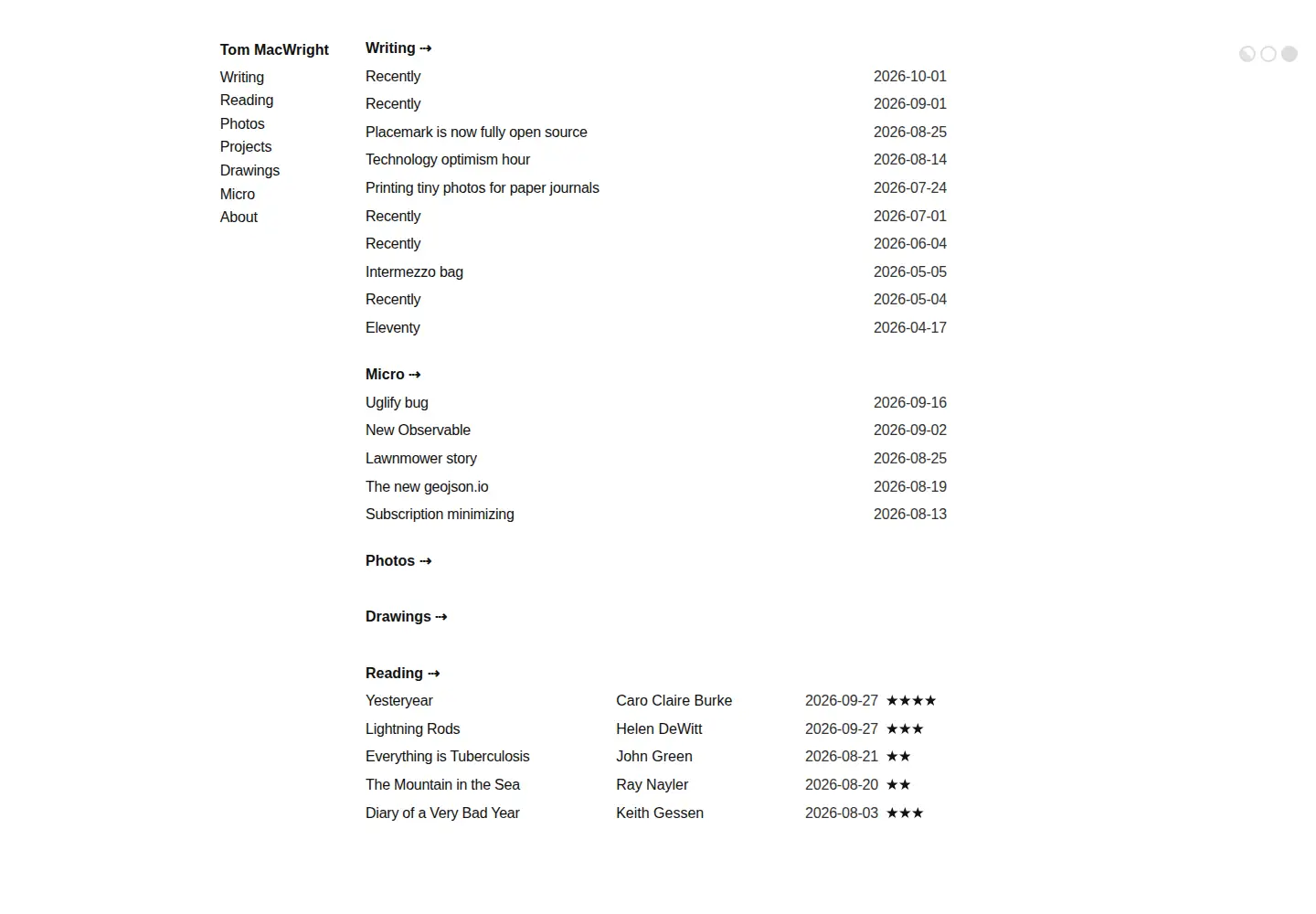 Screenshot of macwright.org