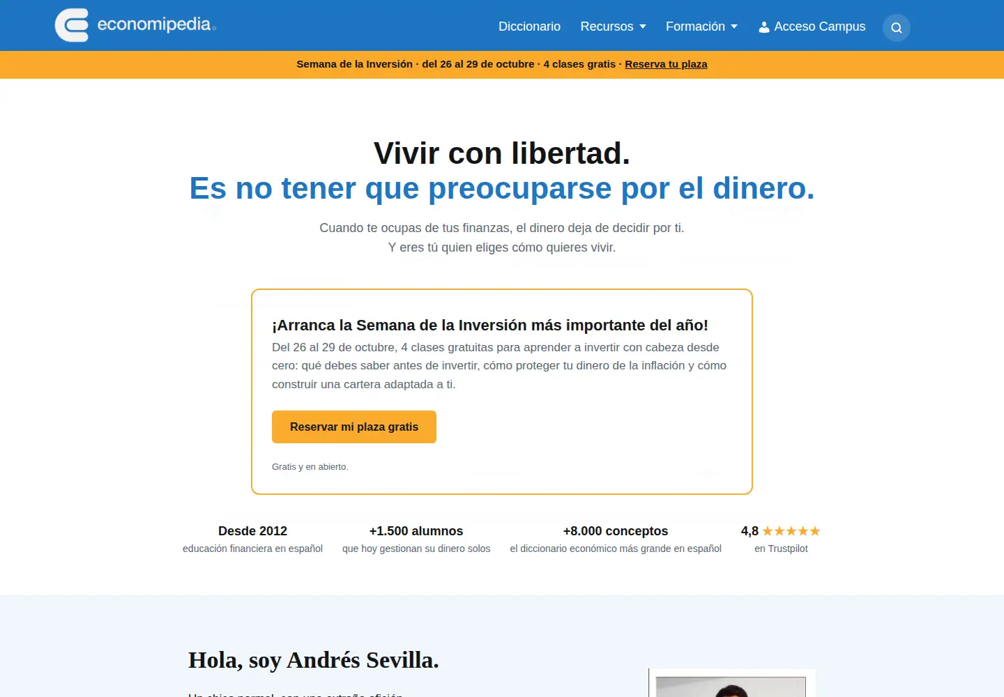 Screenshot of economipedia.com