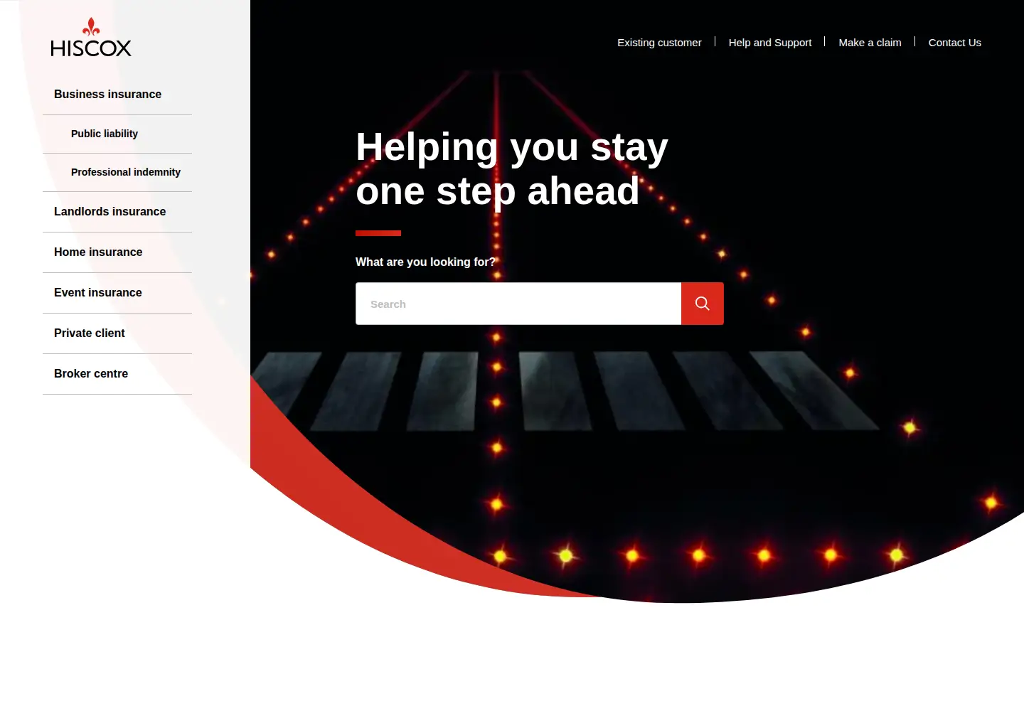 Captured homepage of hiscox.co.uk in the current scan