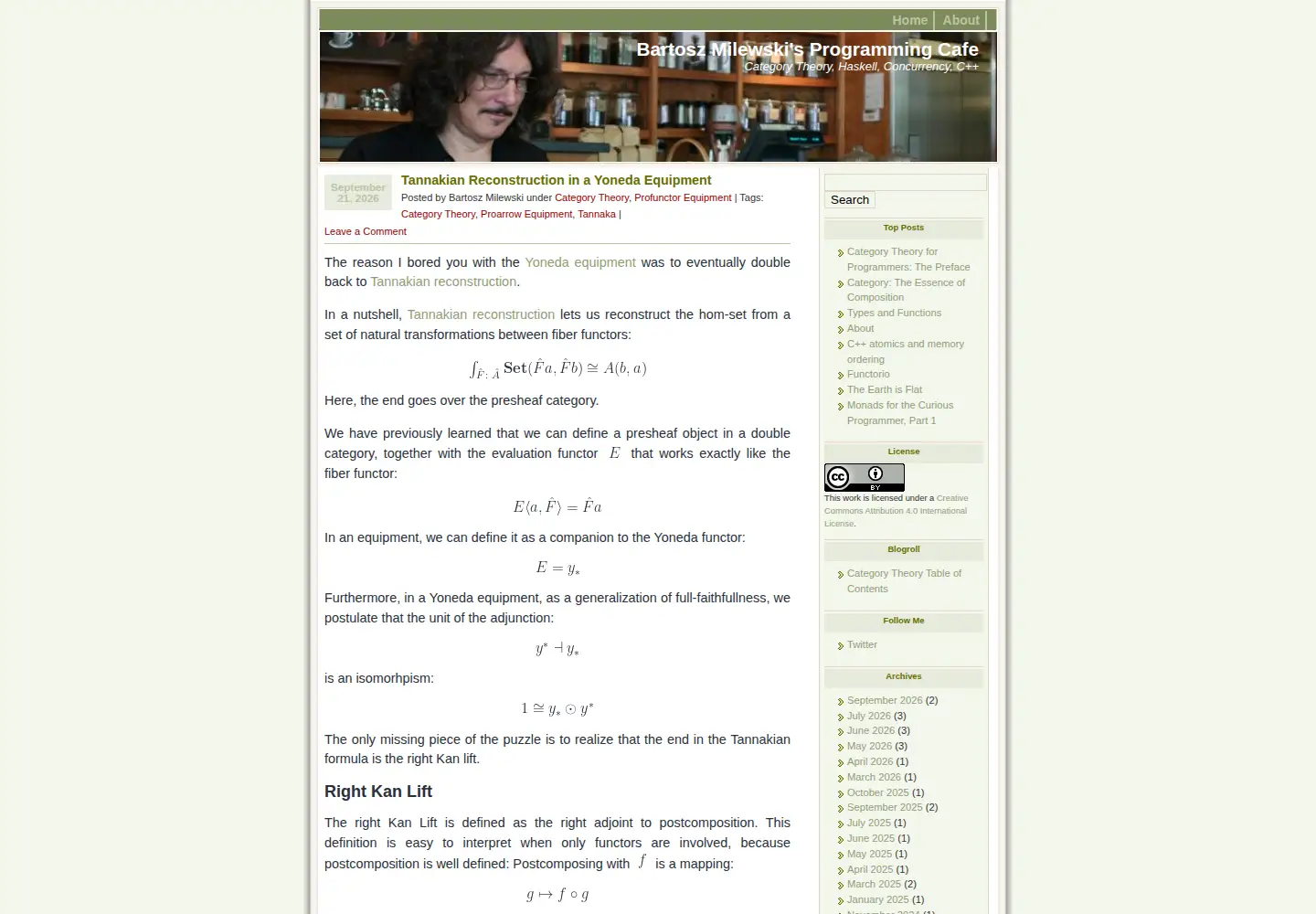 Screenshot of bartoszmilewski.com