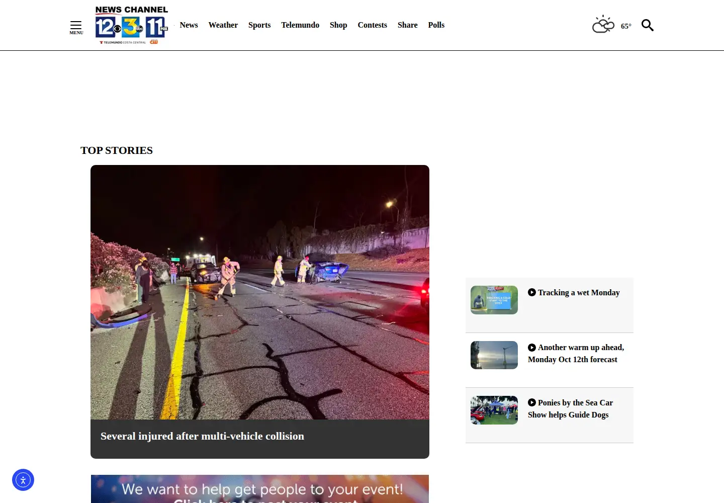 Captured homepage of keyt.com in the current scan