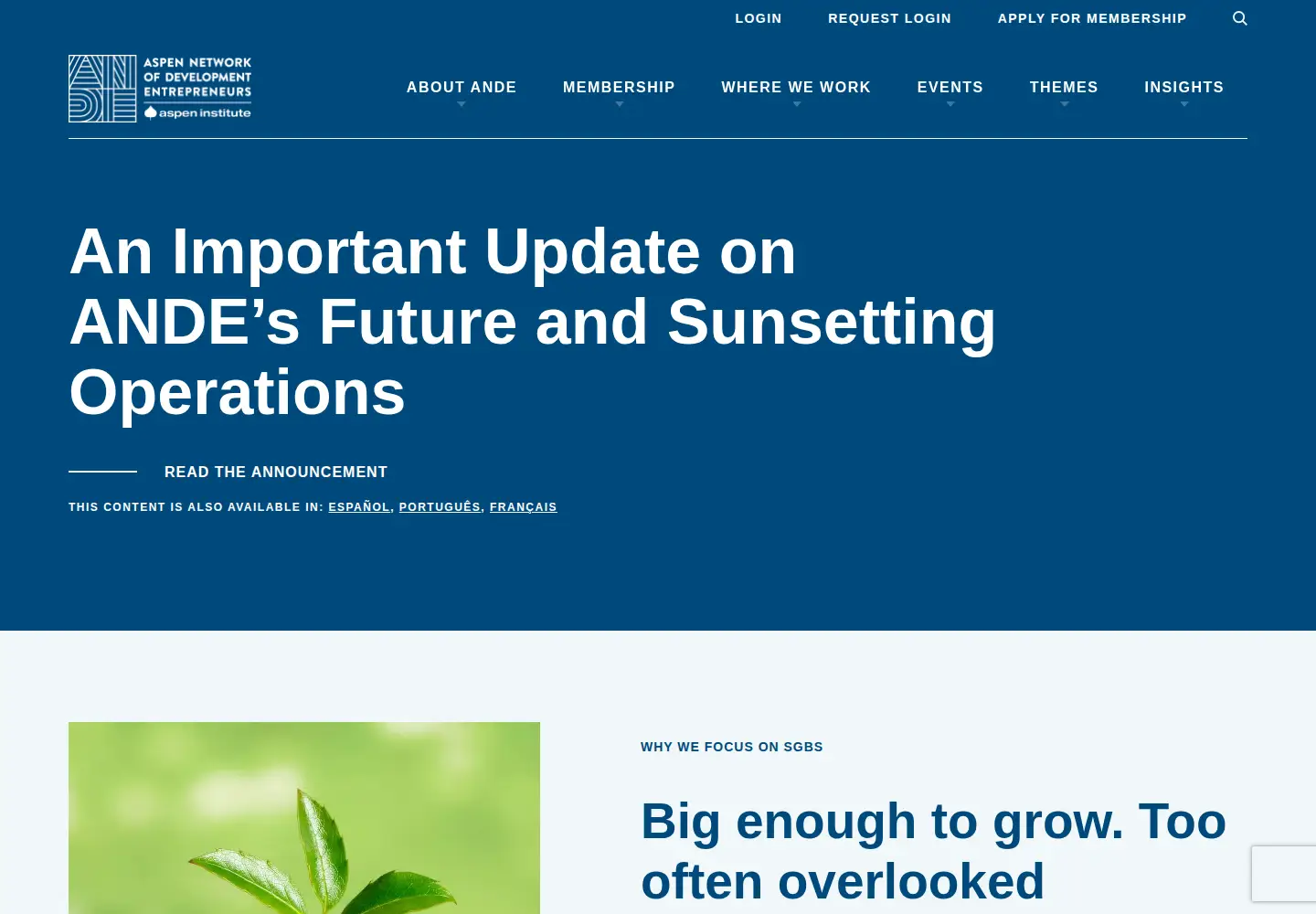 Screenshot of andeglobal.org