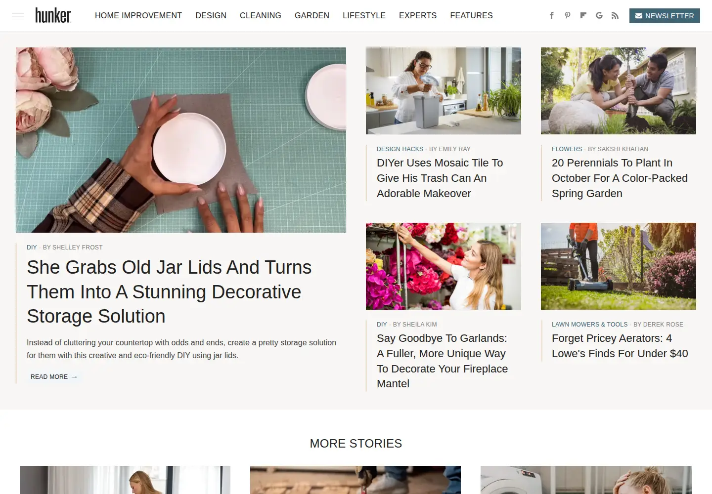 Screenshot of hunker.com