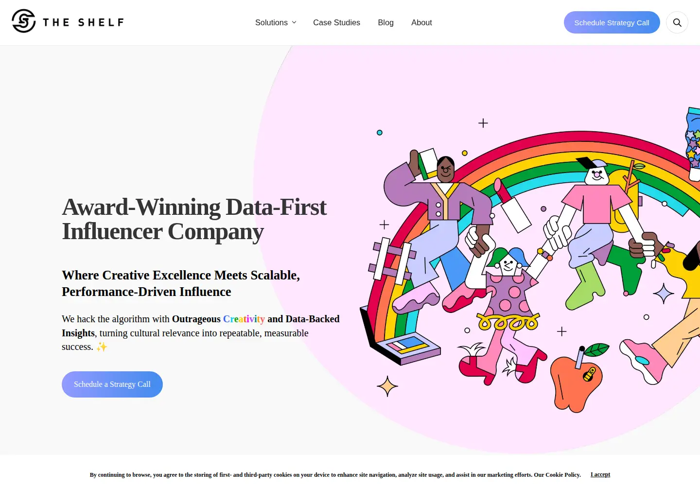 Screenshot of theshelf.com