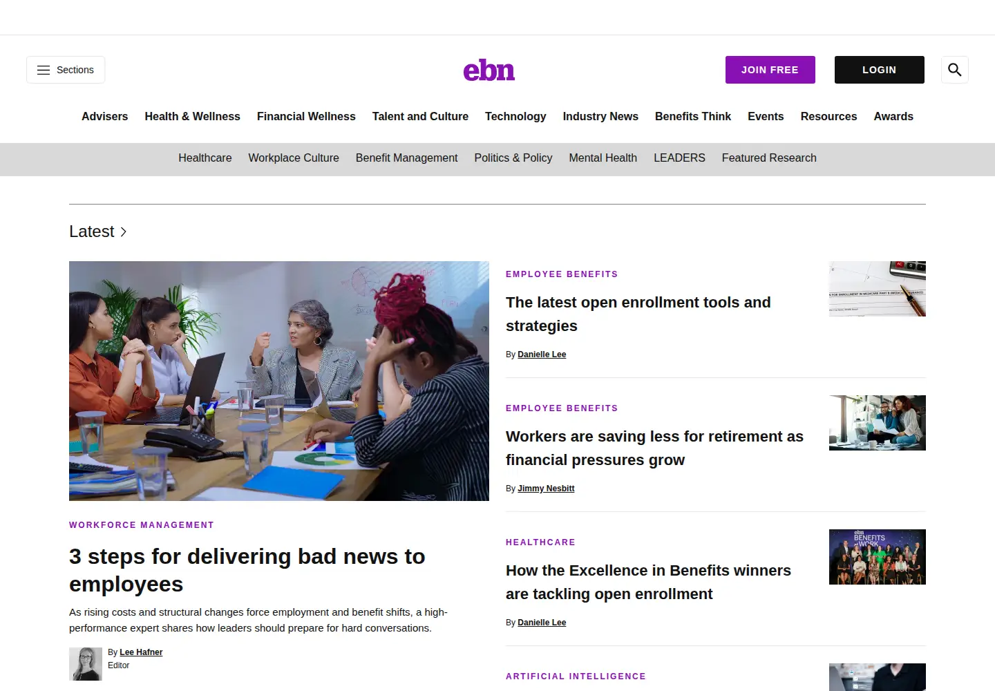 Screenshot of benefitnews.com