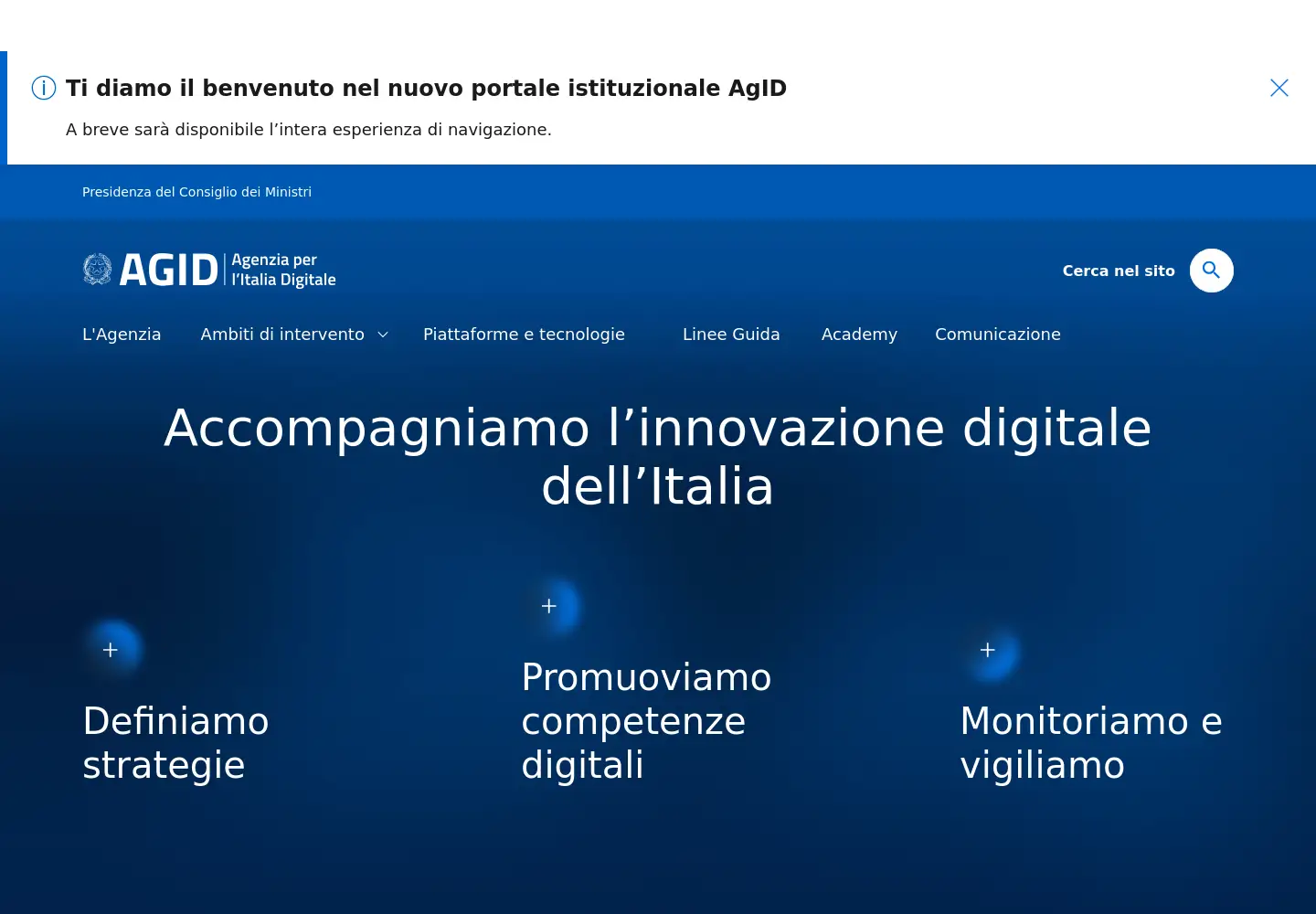 Screenshot of digitpa.gov.it