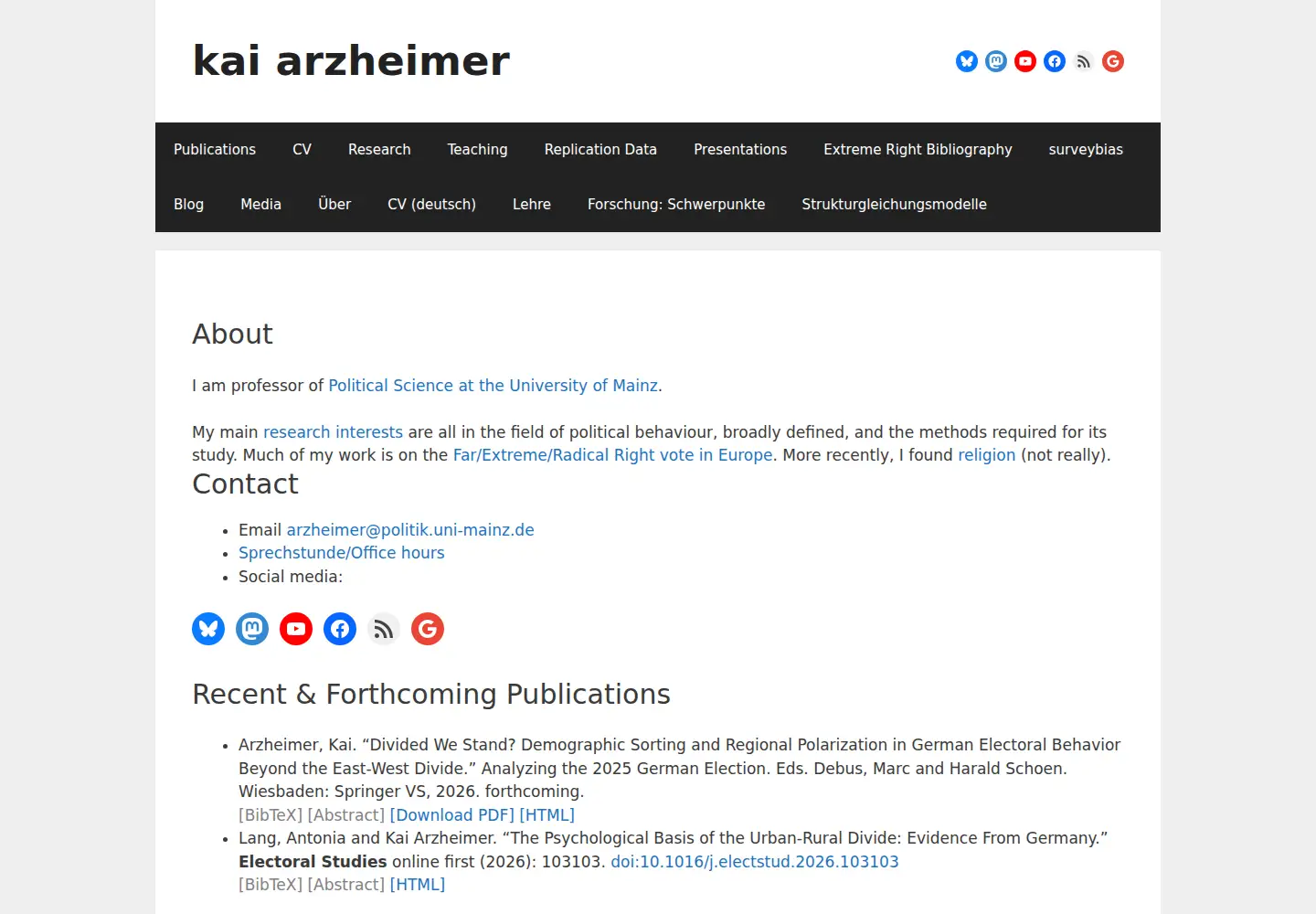 Screenshot of kai-arzheimer.com
