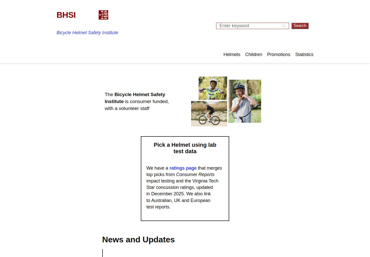 Screenshot of bhsi.org