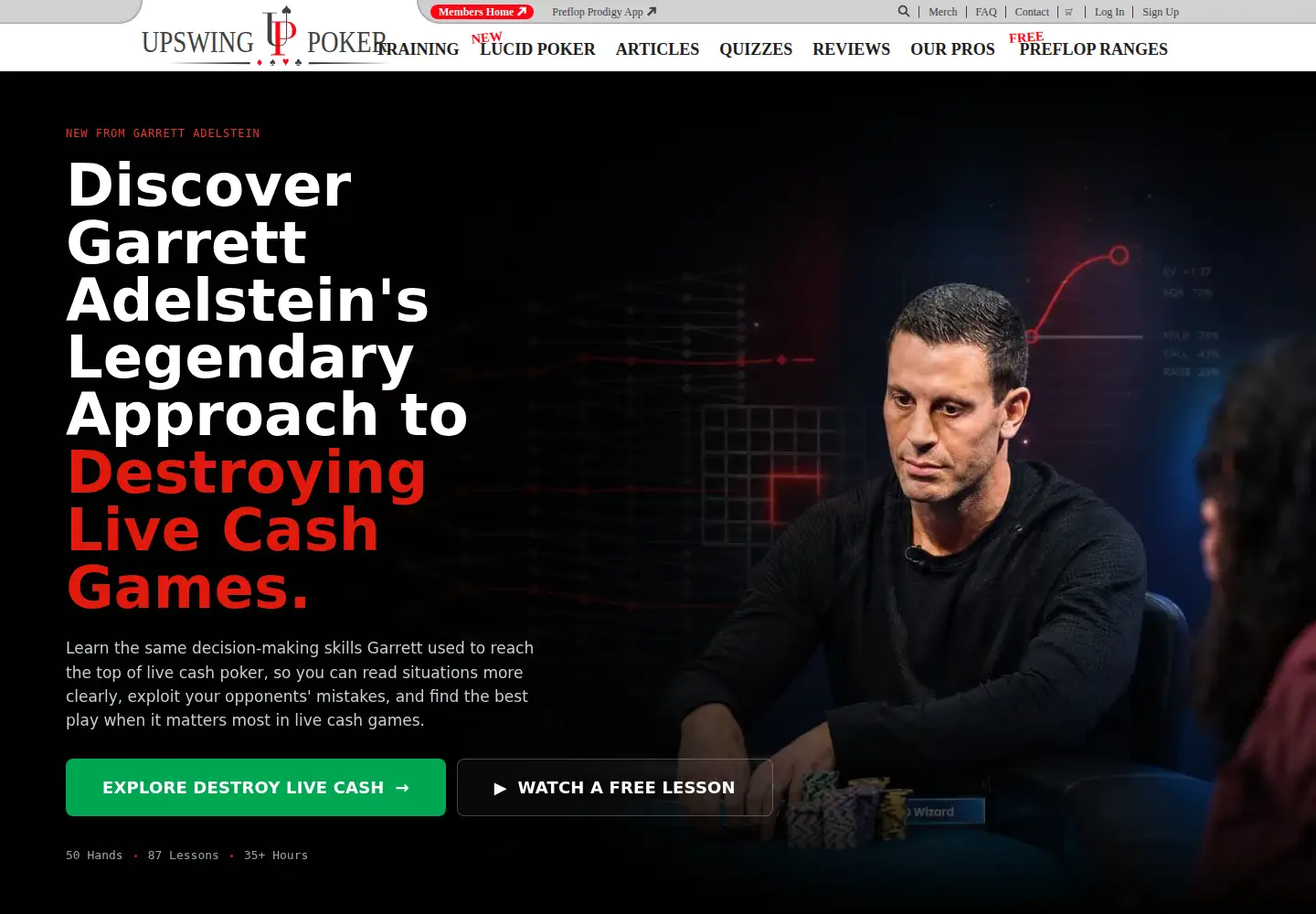 Screenshot of upswingpoker.com