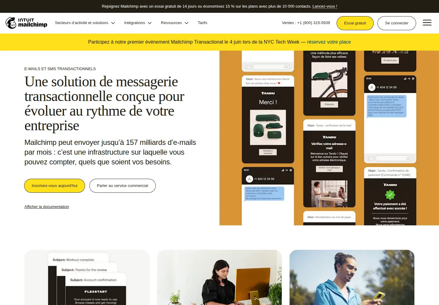 Captured homepage of mandrill.com in the current scan
