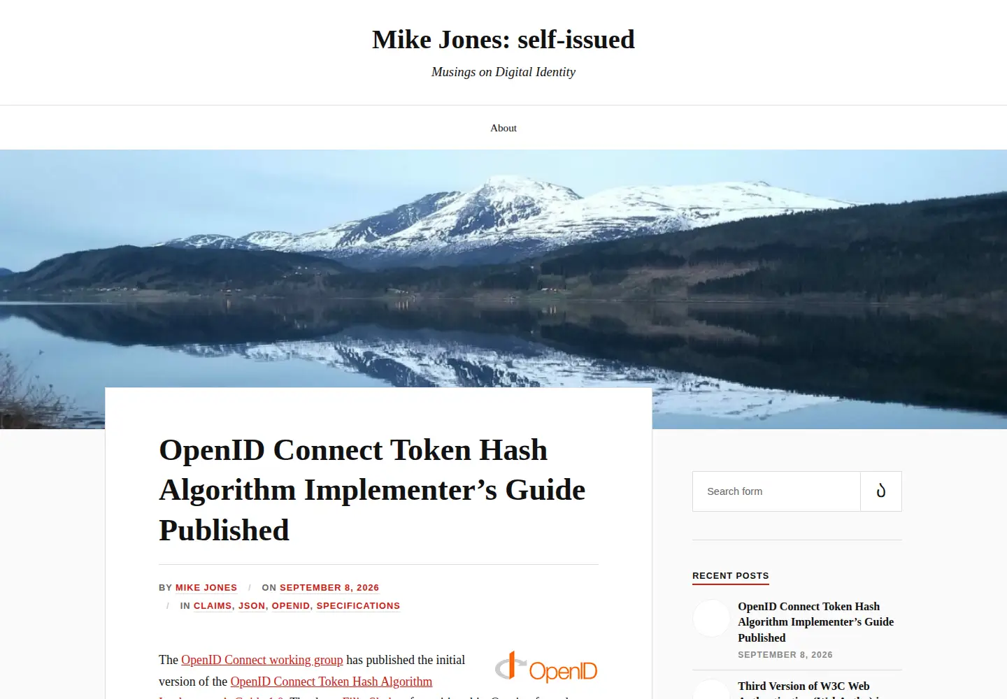 Screenshot of self-issued.info