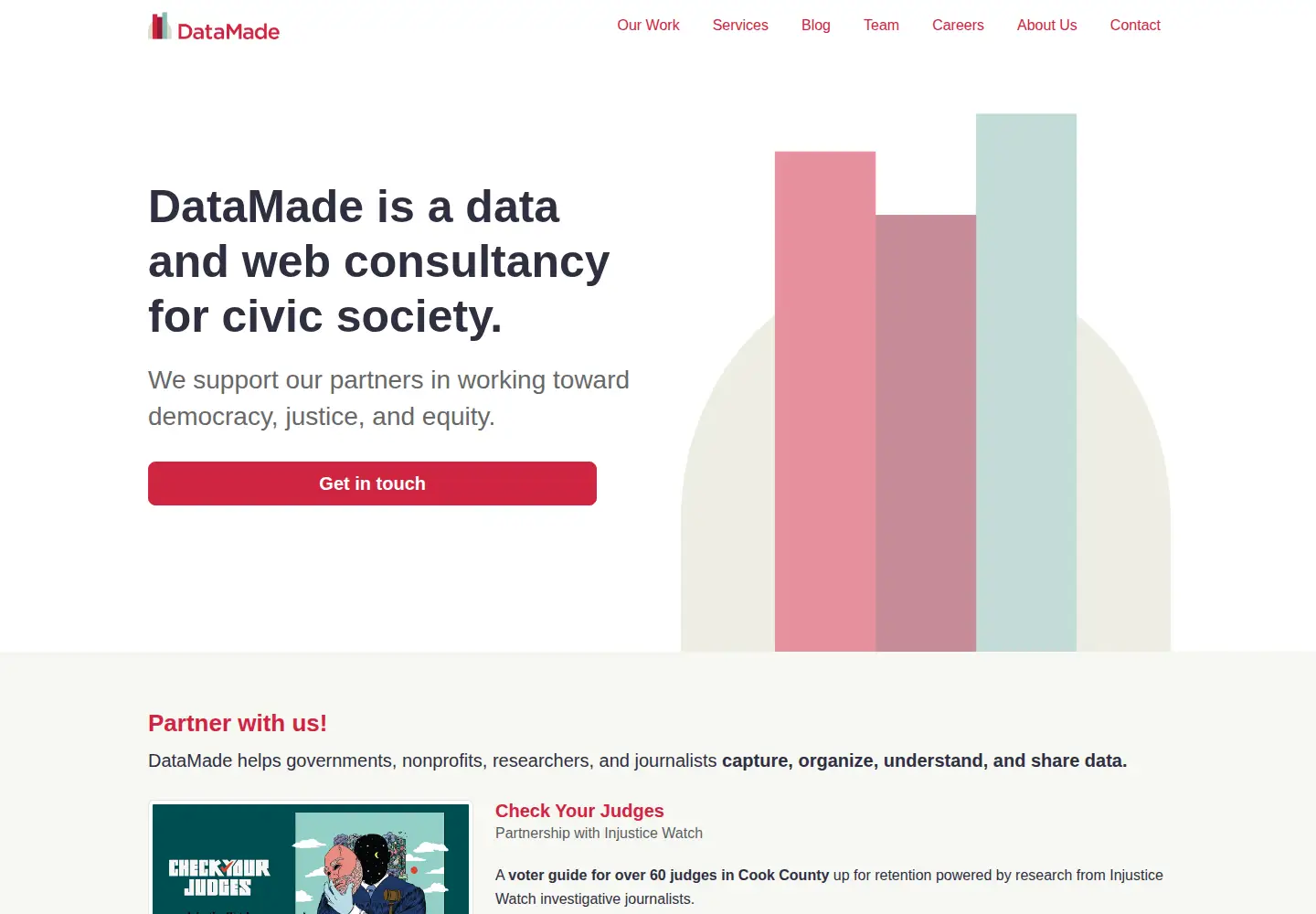 Screenshot of datamade.us