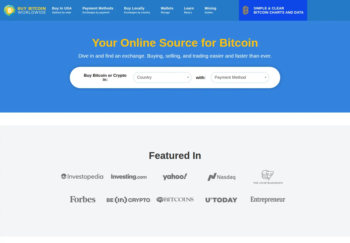 Screenshot of buybitcoinworldwide.com