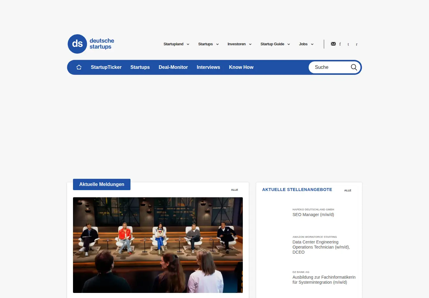 Screenshot of deutsche-startups.de