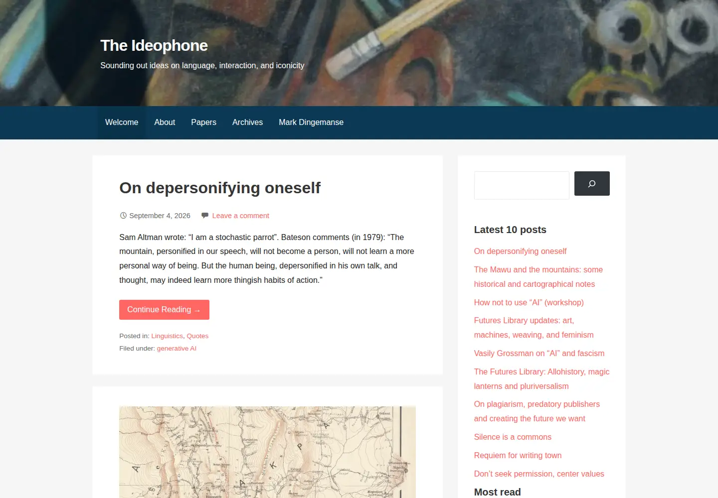 Screenshot of ideophone.org