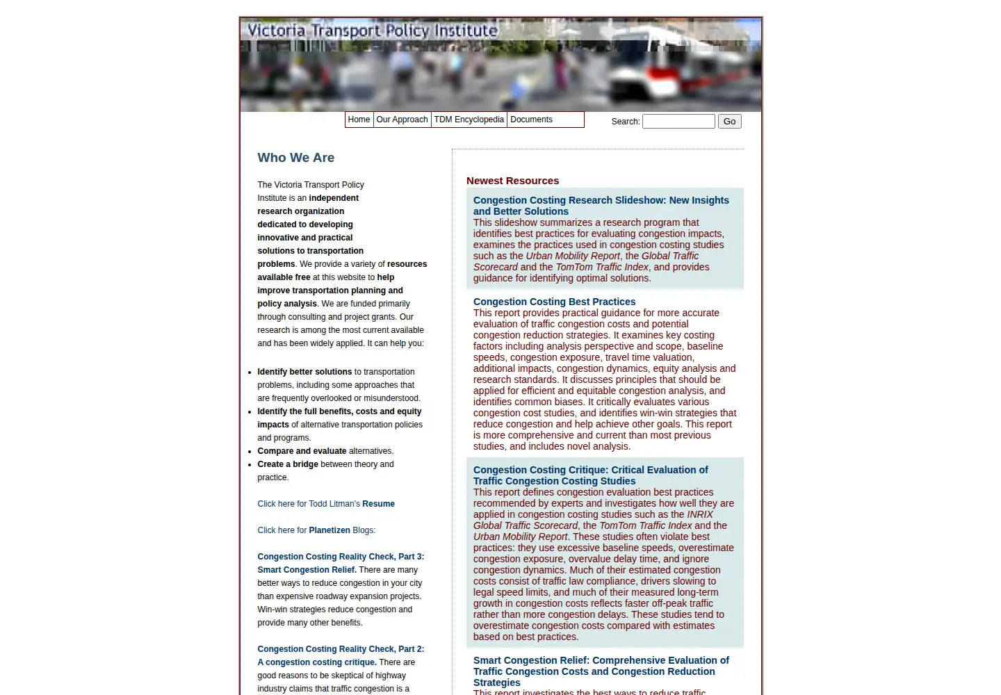 Captured homepage of vtpi.org in the current scan