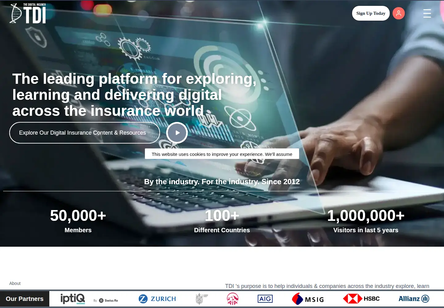 Screenshot of the-digital-insurer.com