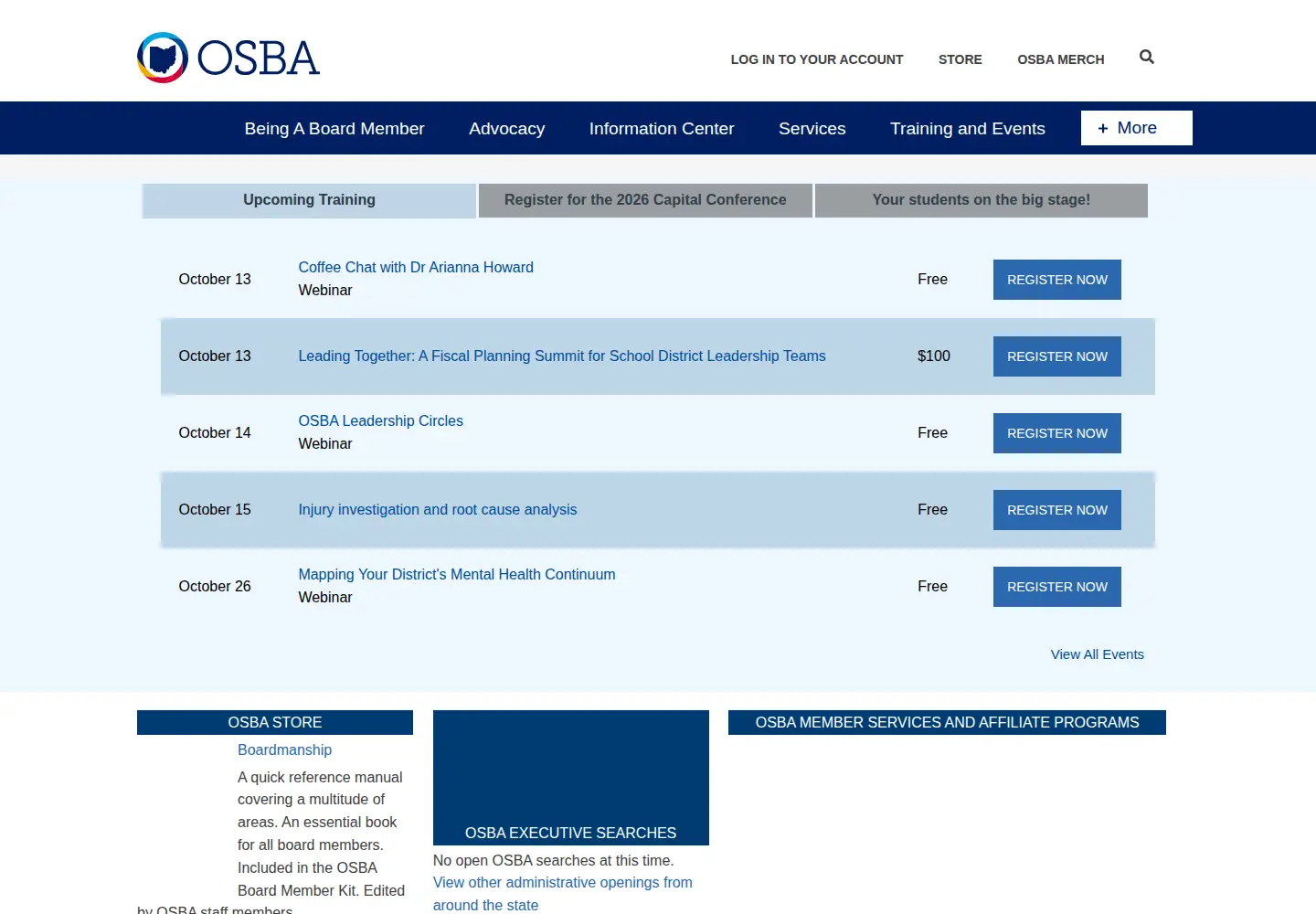 Screenshot of ohioschoolboards.org