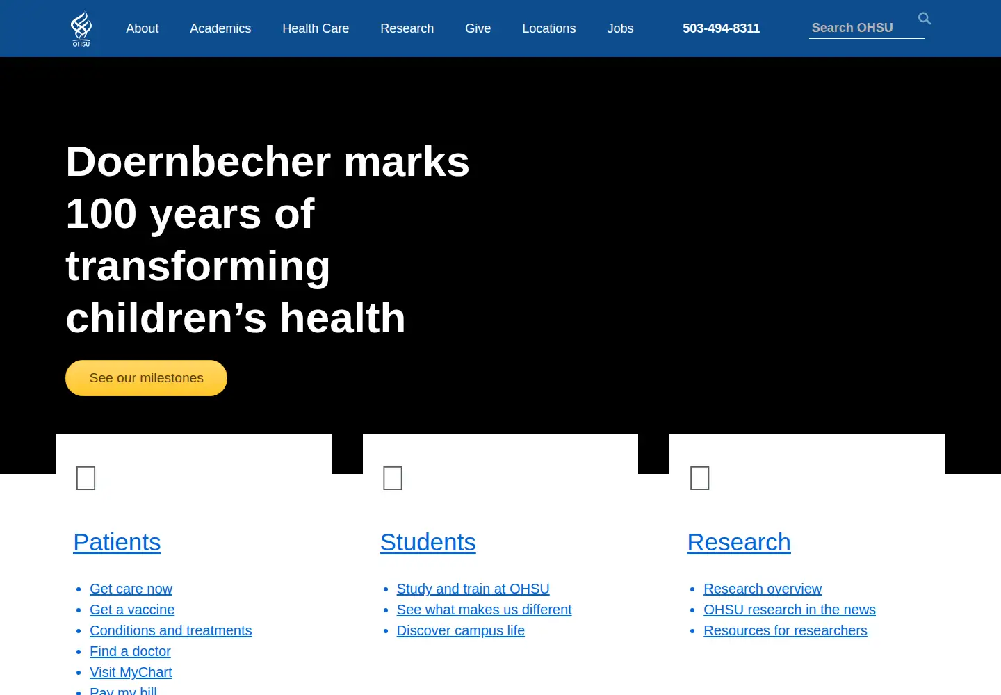 Screenshot of ogi.edu