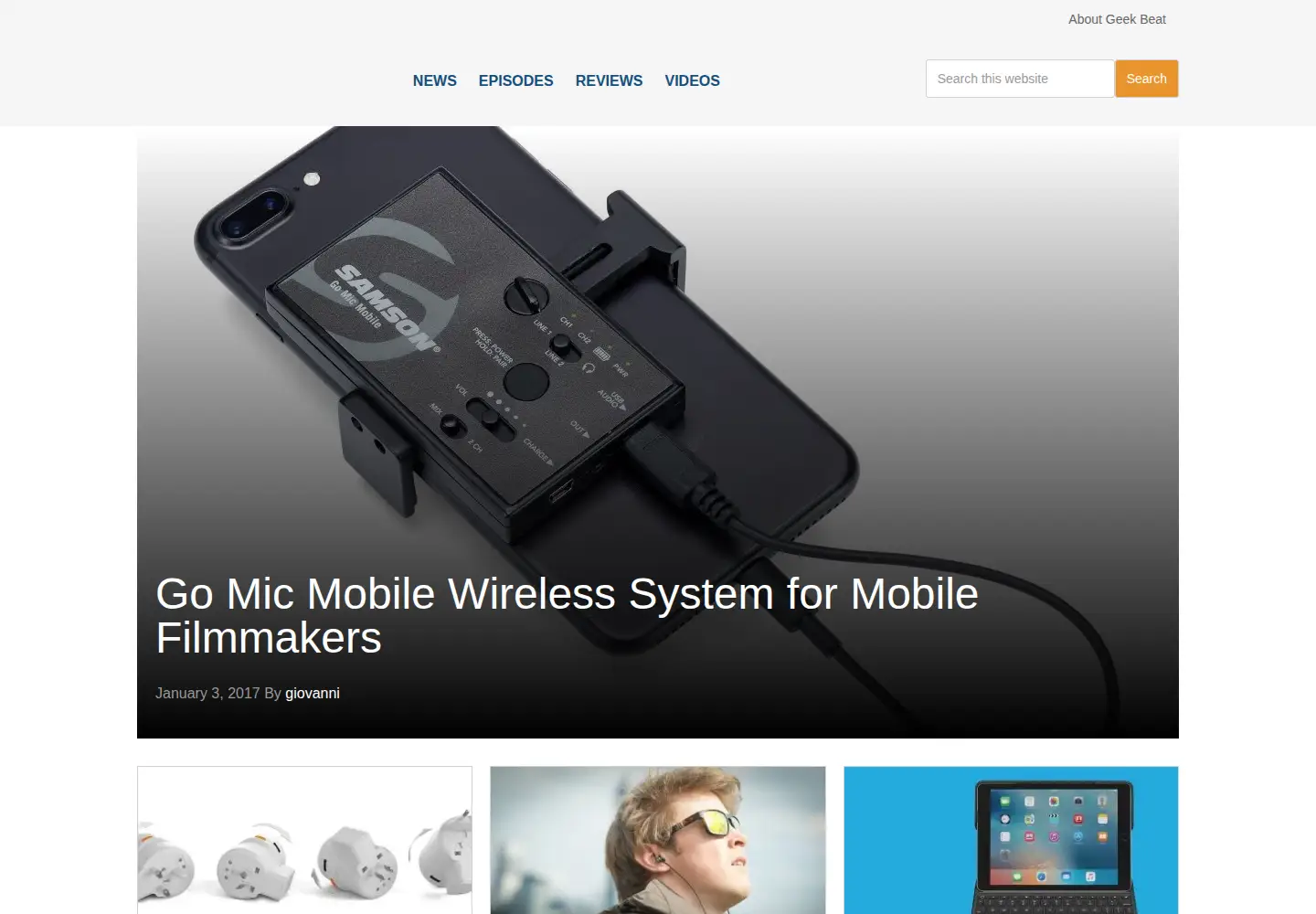 Screenshot of geekbeat.tv