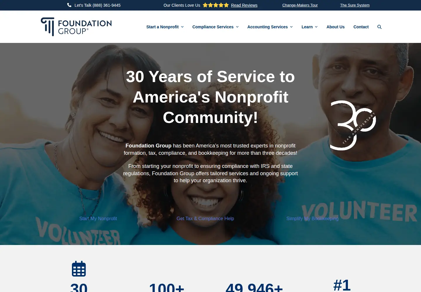 Captured homepage of 501c3.org in the current scan