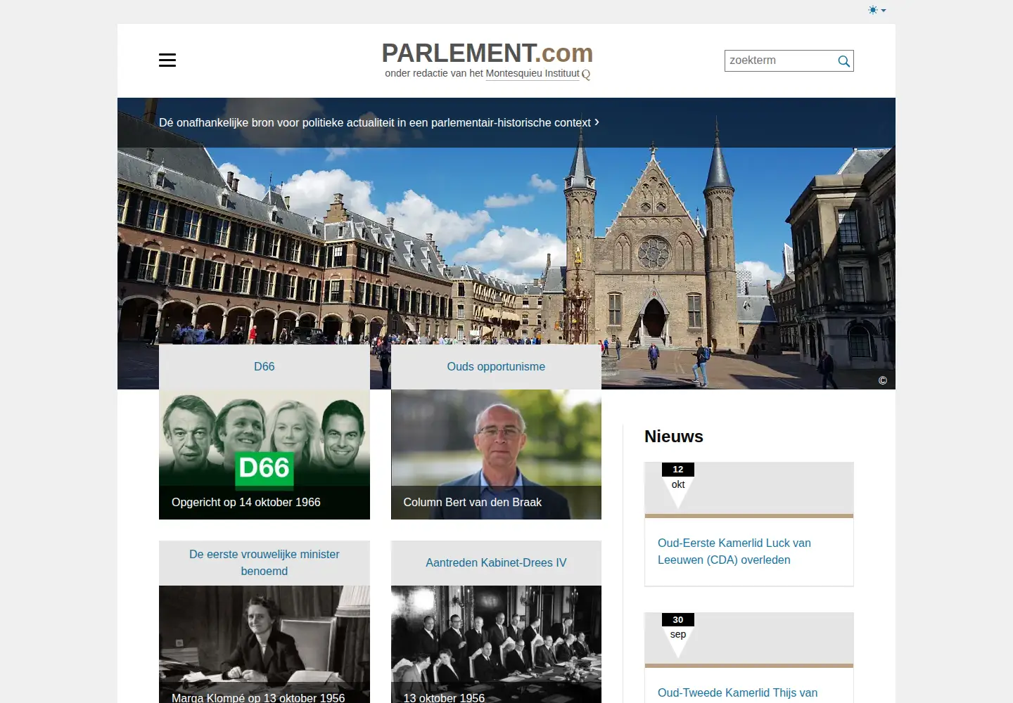 Screenshot of parlement.com