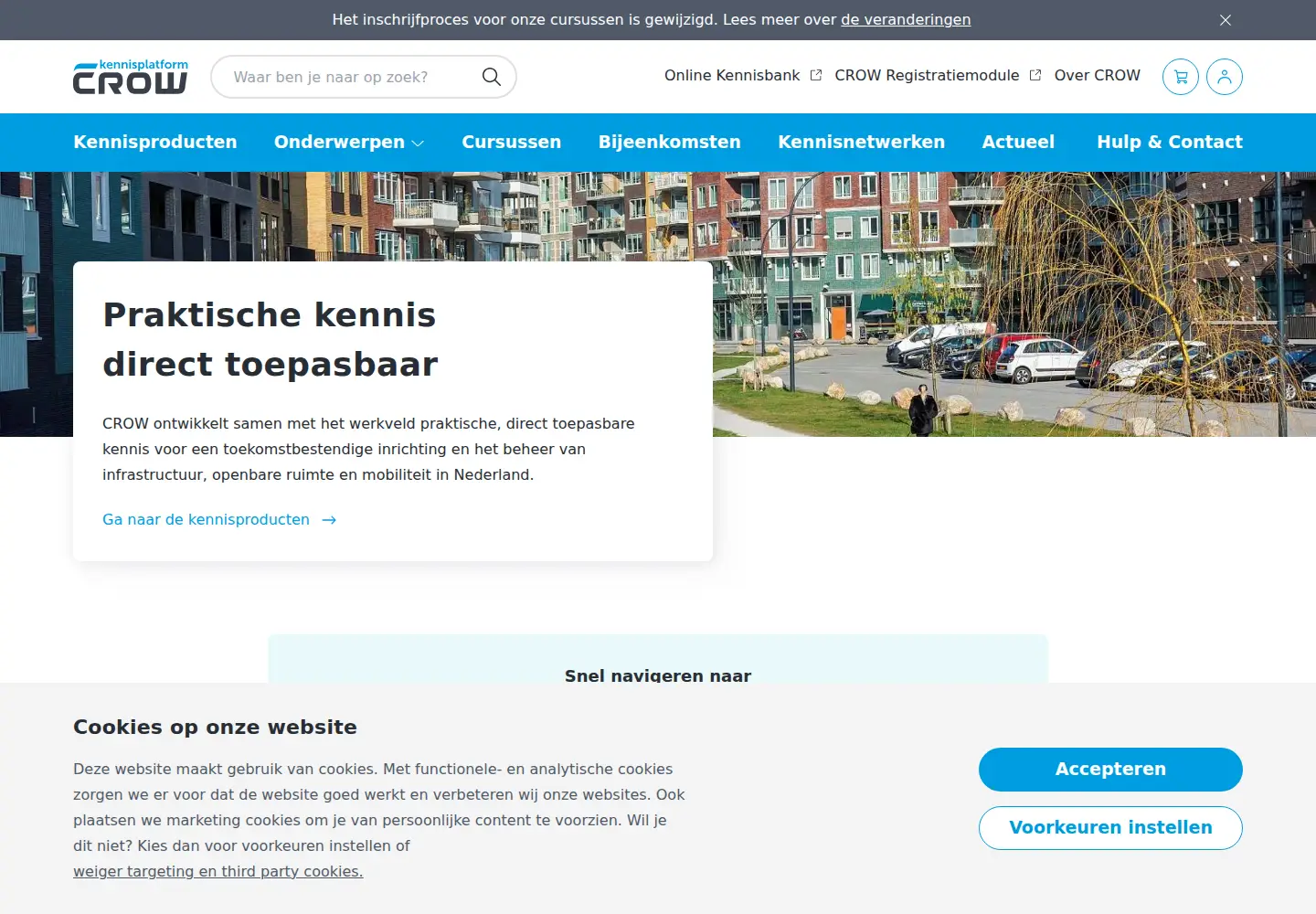 Screenshot of crow.nl