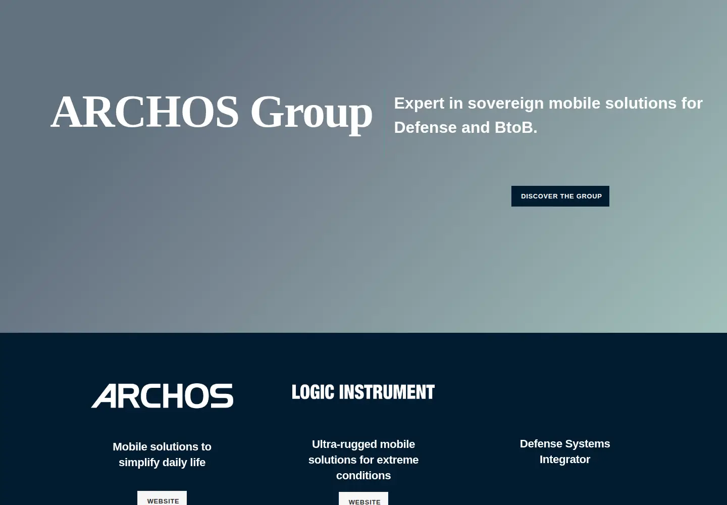 Captured homepage of archos.com in the current scan