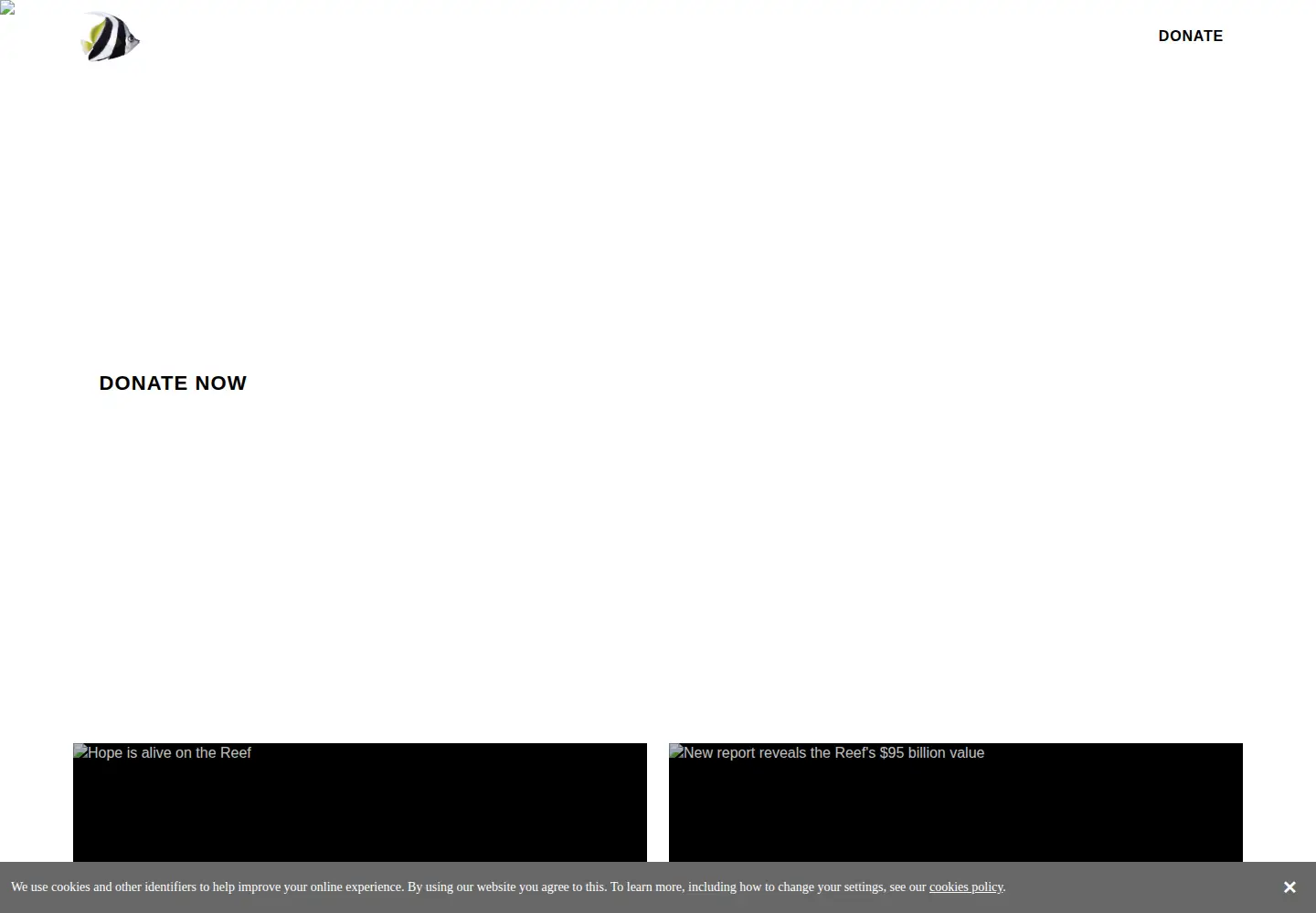 Screenshot of barrierreef.org