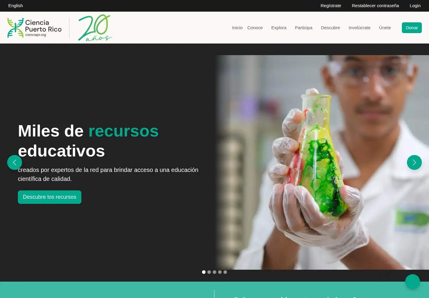 Screenshot of cienciapr.org