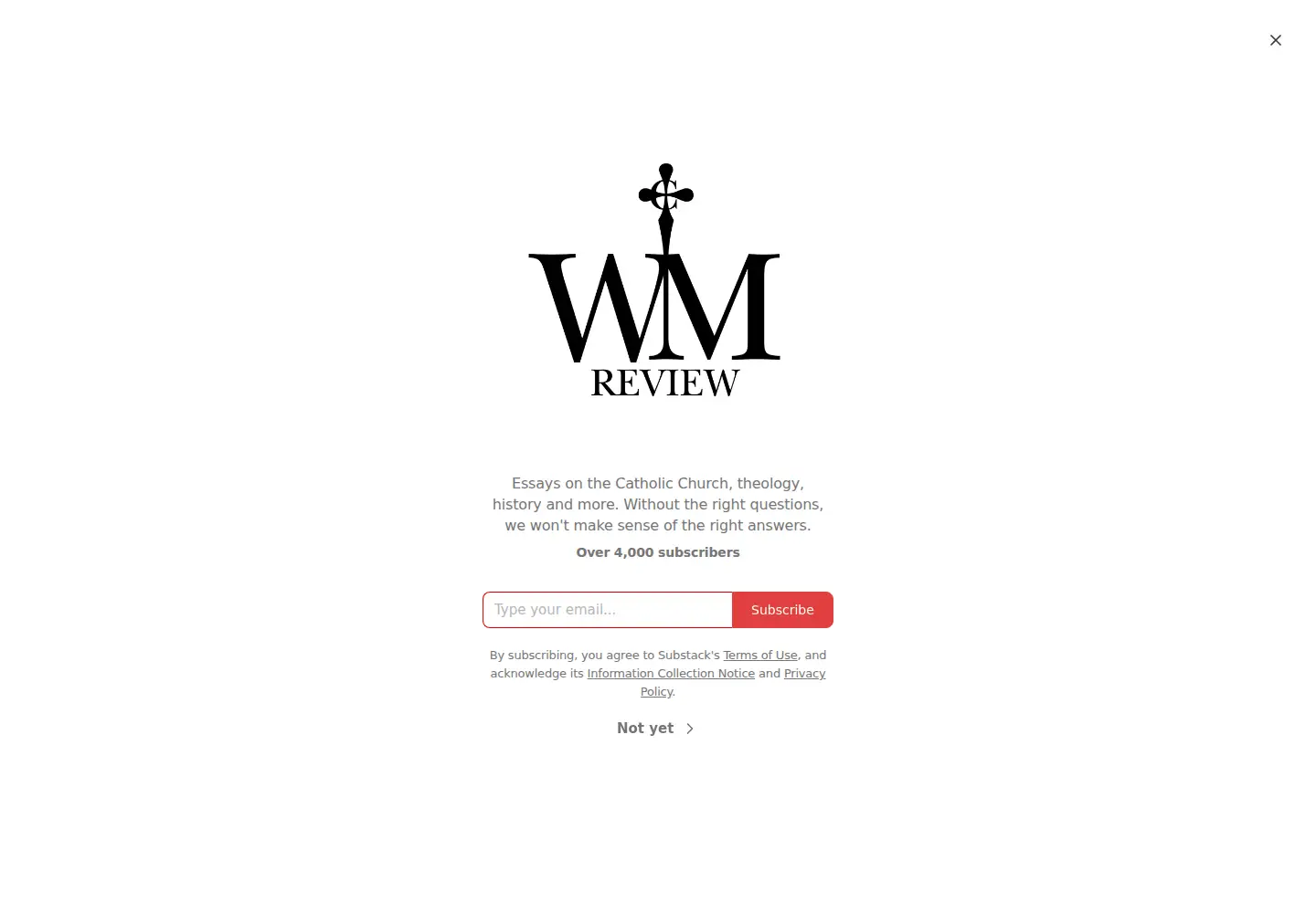 Screenshot of wmreview.org