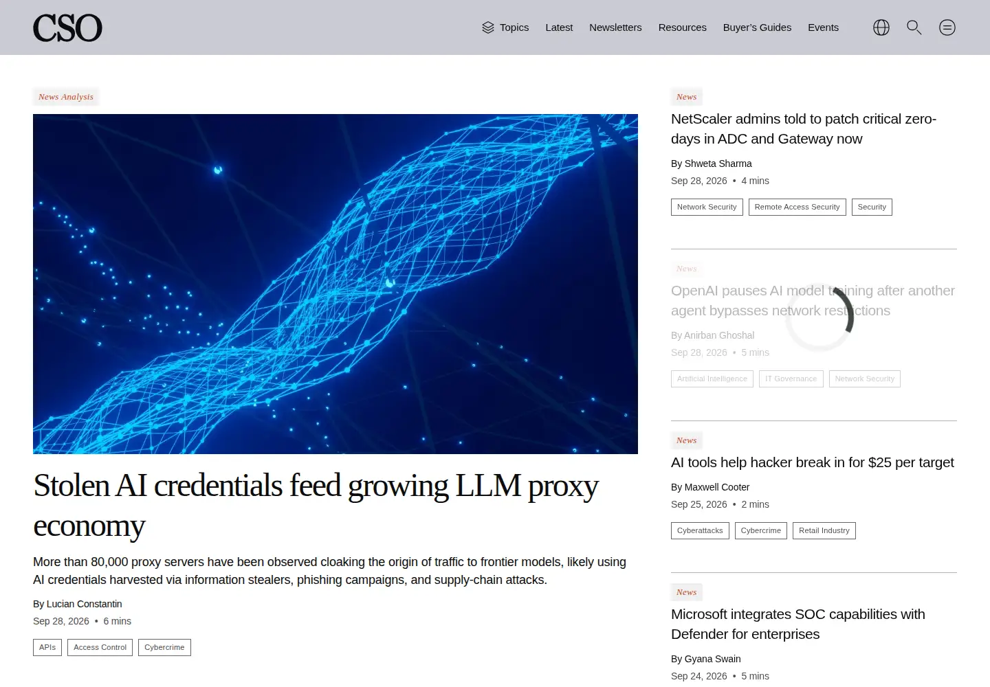 Screenshot of csoonline.com