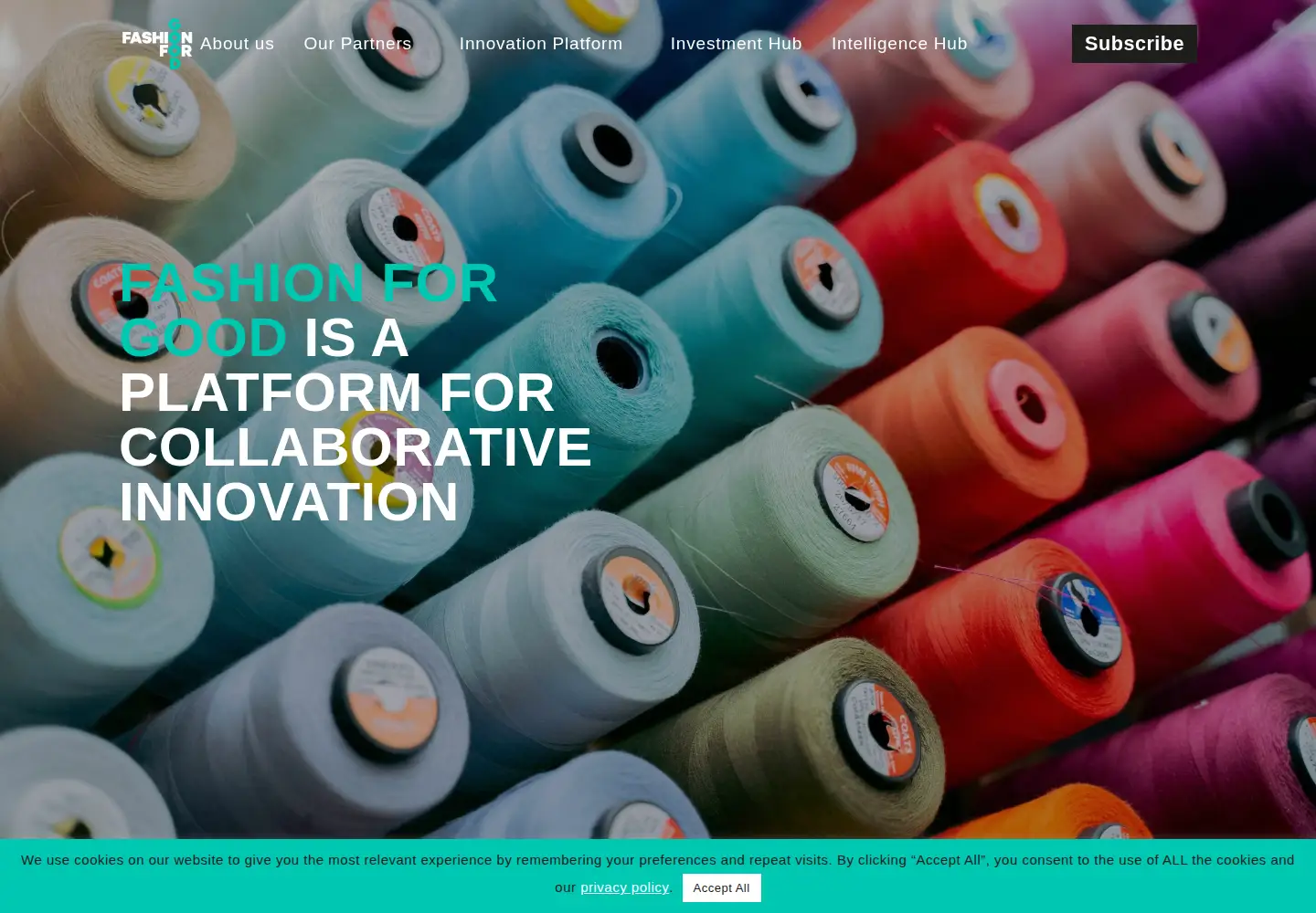 Screenshot of fashionforgood.com