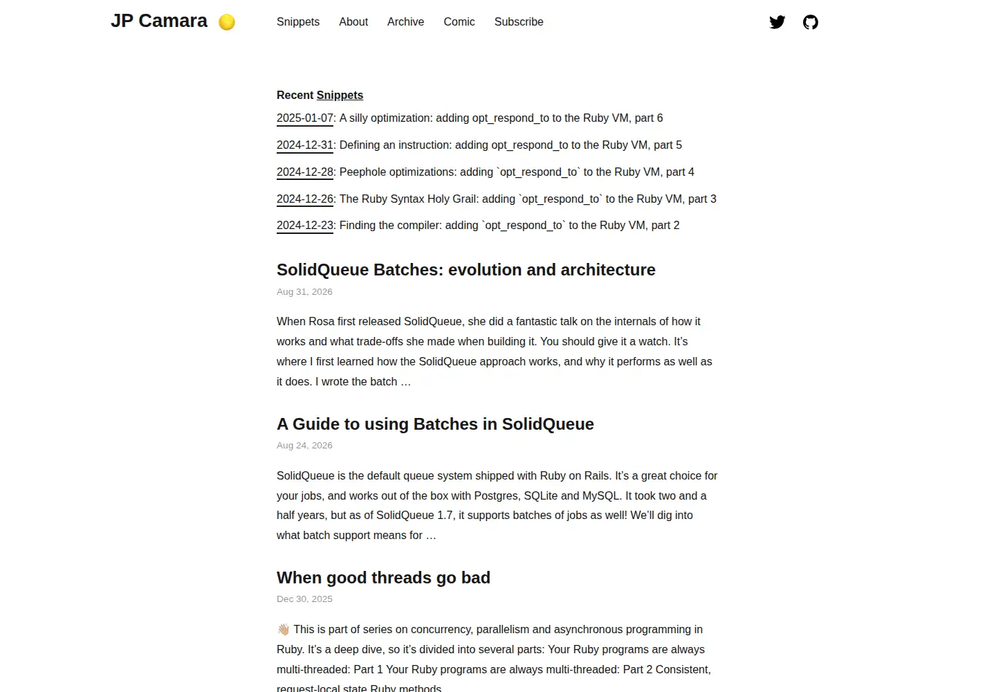 Screenshot of jpcamara.com