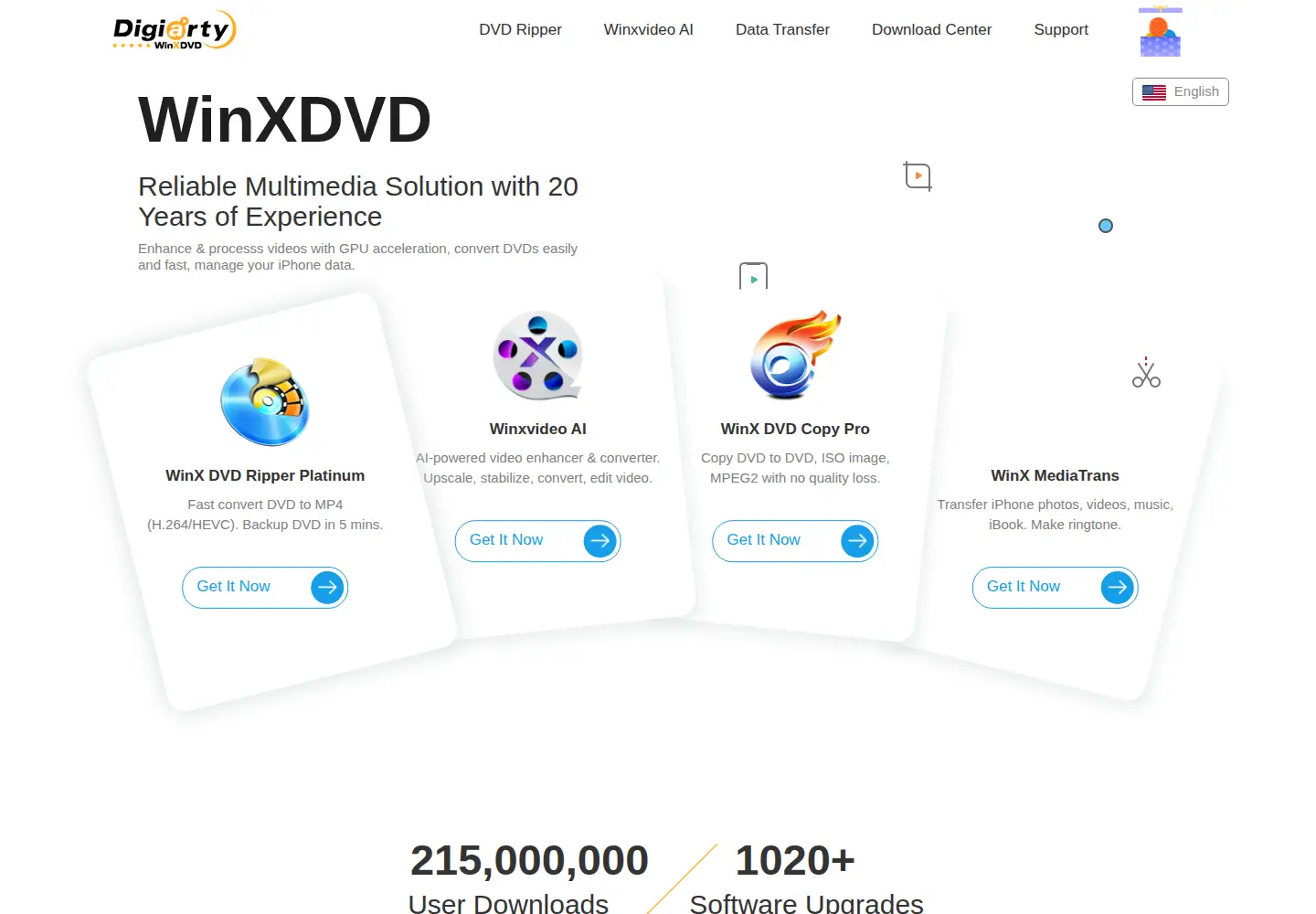 Screenshot of winxdvd.com