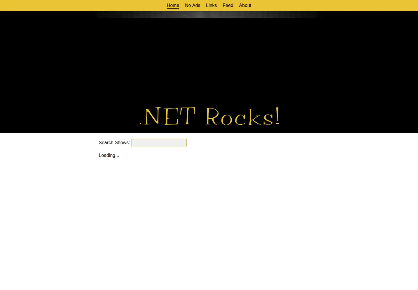 Screenshot of dotnetrocks.com