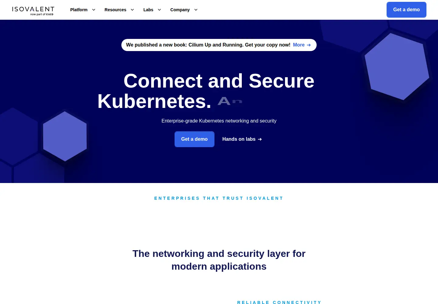 Screenshot of isovalent.com