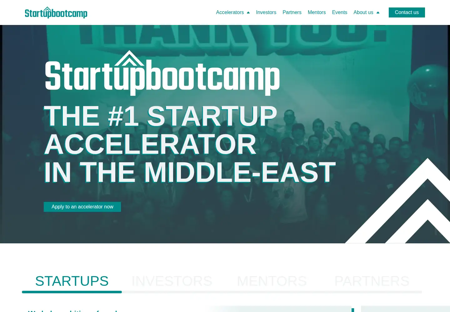 Screenshot of startupbootcamp.org
