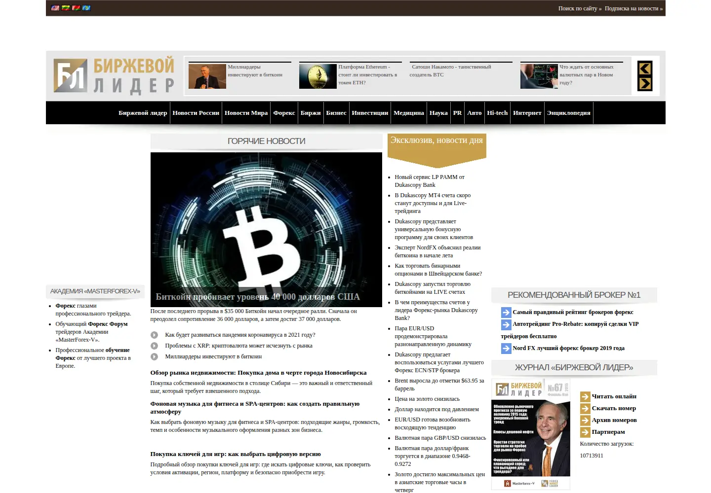 Screenshot of profi-forex.org