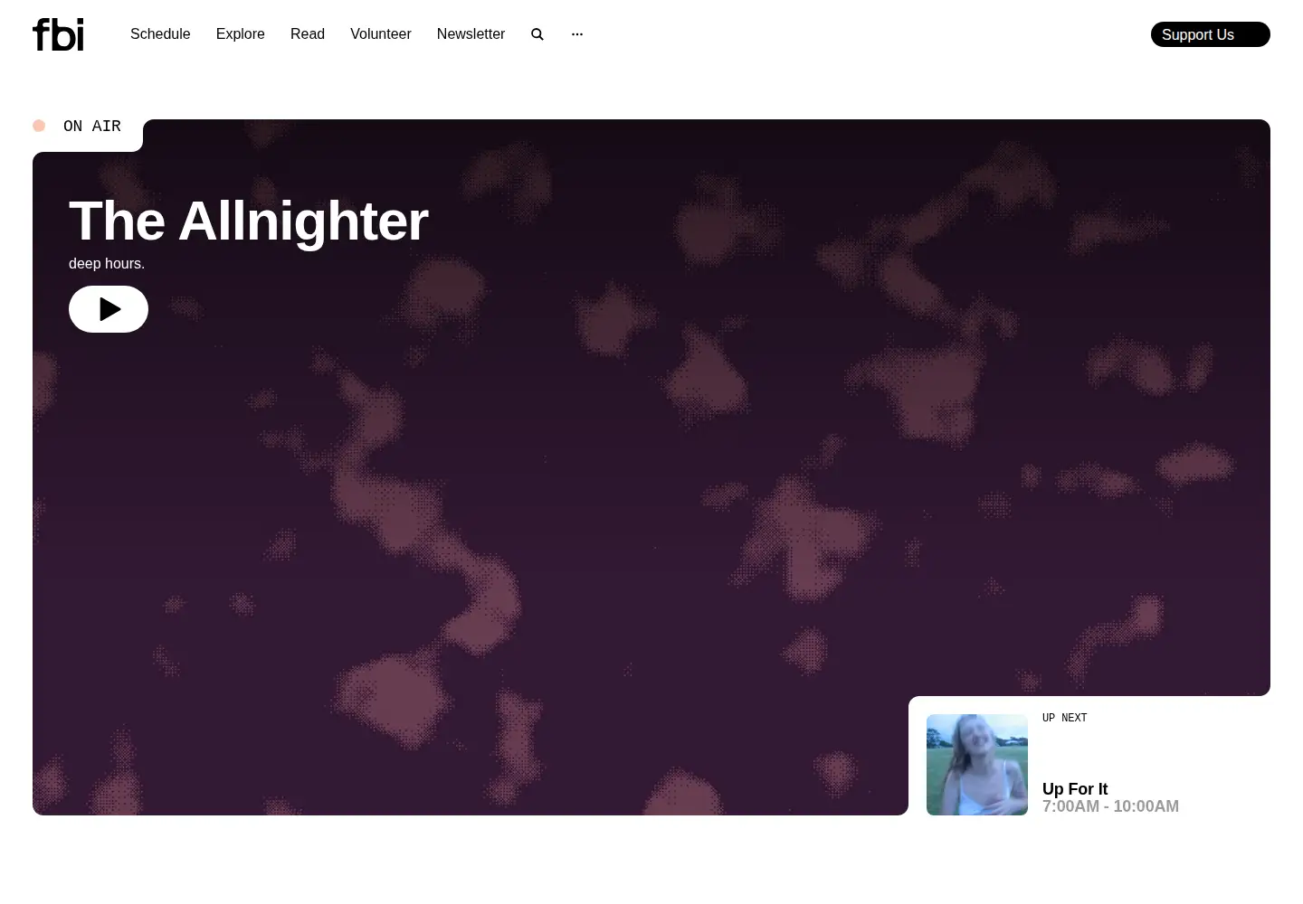 Screenshot of fbiradio.com