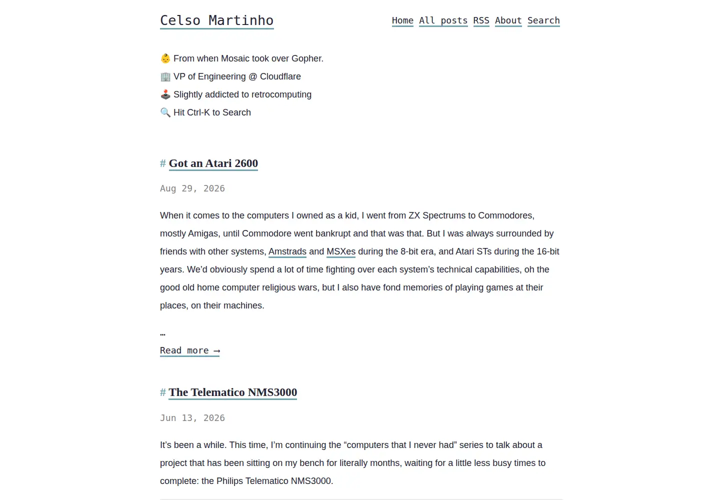 Captured homepage of celso.io in the current scan