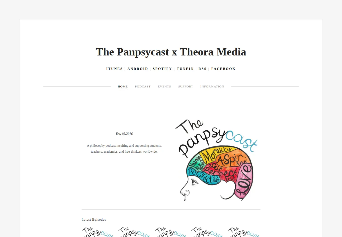 Screenshot of thepanpsycast.com