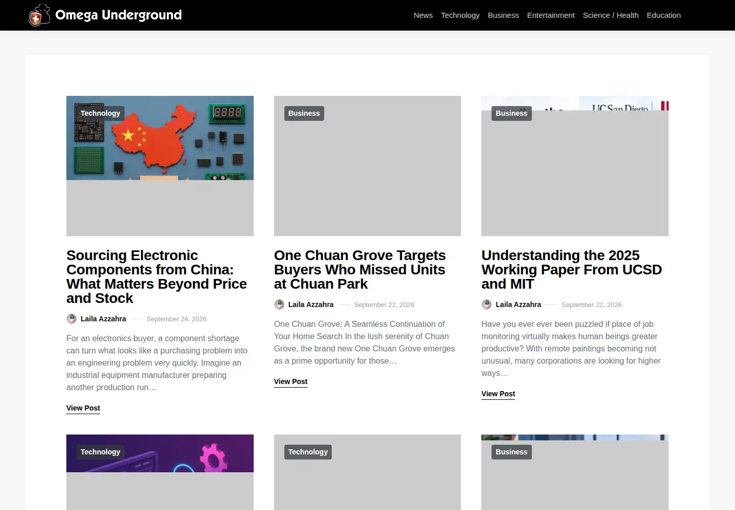 Screenshot of omegaunderground.com