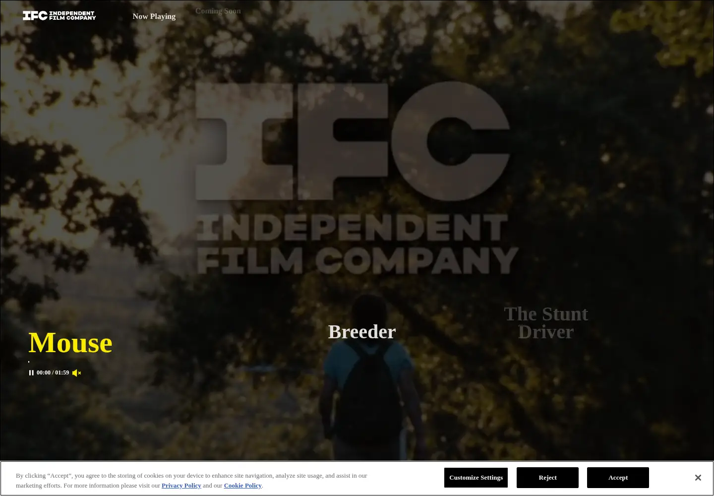 Screenshot of ifcfilms.com