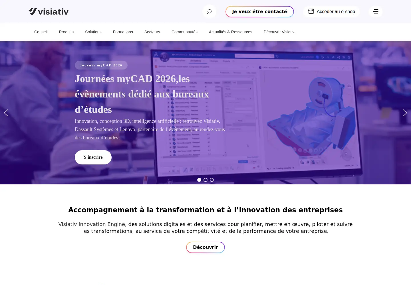 Screenshot of visiativ.com