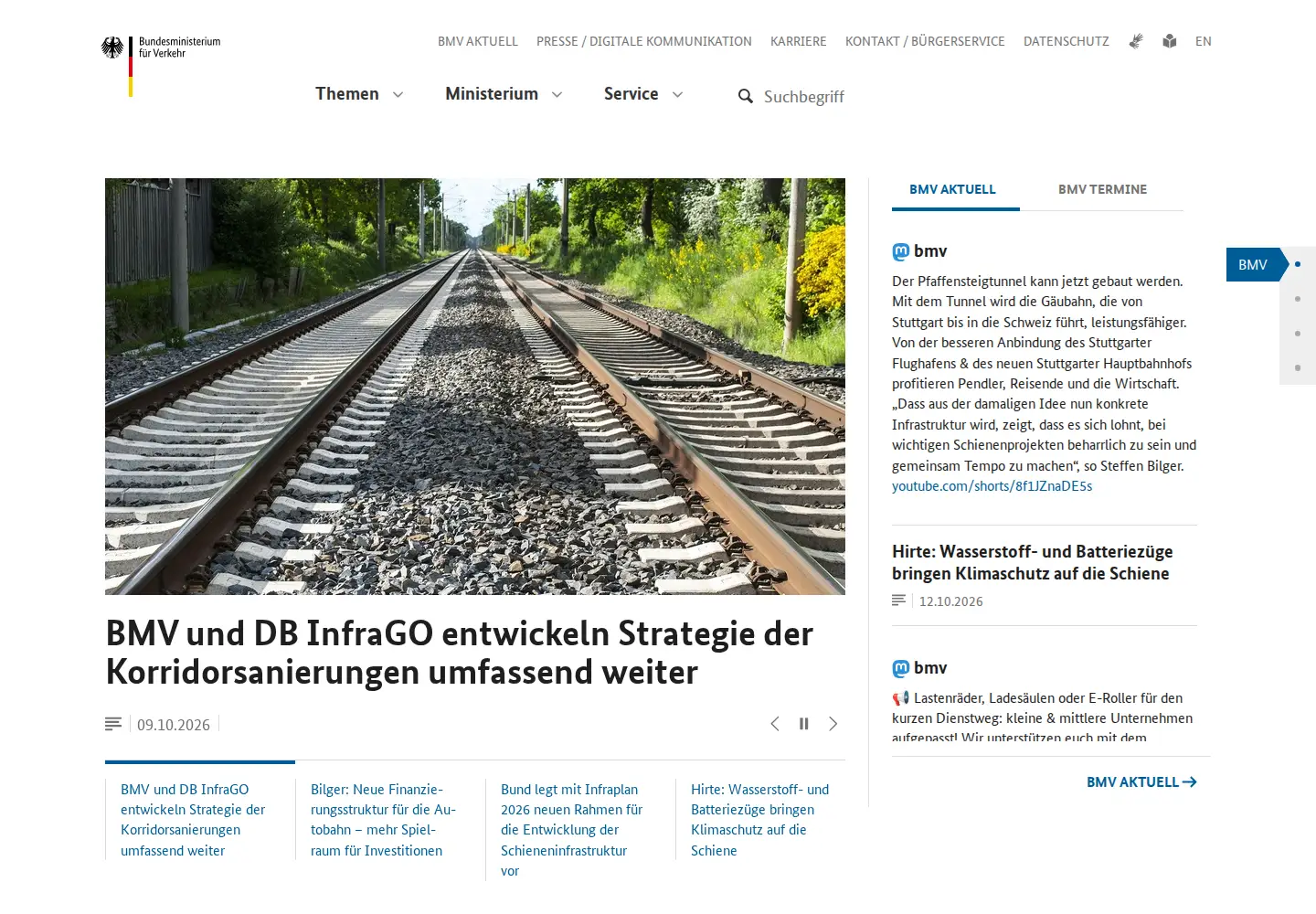 Screenshot of bmv.de
