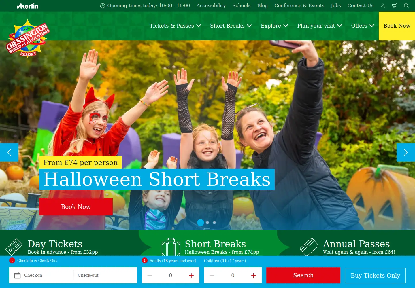 Screenshot of chessington.com